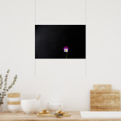 Violett Blume wapcn Poster (Küche)