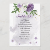 Violett-Blumen-Sitzkarte Begleitkarte (Vorderseite)