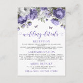 Violett-Blumenstrauß Begleitkarte (Vorderseite)