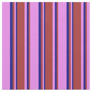 Violett, braun und blau gefärbte Linien Stoff
