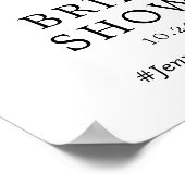 Violett Brautparty Begrüßungspapster Poster (Ecke)