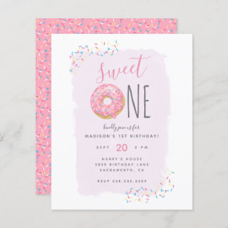 Violett | Budget Donut Sprinkle Sweet 1. Geburtsta