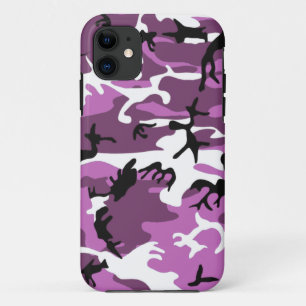 Violett-Camouflage iPhone 11 Hülle