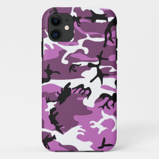 Violett-Camouflage Case-Mate iPhone Hülle (Rückseite)