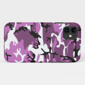 Violett-Camouflage Case-Mate iPhone Hülle (Rückseite (Horizontal))