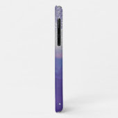 Violett Diamanten, Glitzer Einhorn Case-Mate iPhone Hülle (Hinten/Links)