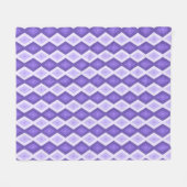 Violett-Diamantmuster Fleecedecke (Vorderseite (Horizontal))