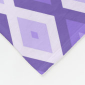 Violett-Diamantmuster Fleecedecke (Ecke)