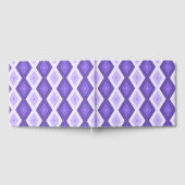 Violett-Diamantmuster Gästebuch (Voll)
