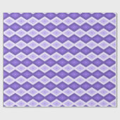 Violett-Diamantmuster Geschenkpapier (Flach)