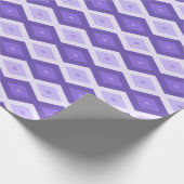 Violett-Diamantmuster Geschenkpapier (Ecke)