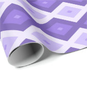 Violett-Diamantmuster Geschenkpapier (Rolleneckpunkt)