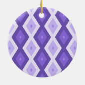 Violett-Diamantmuster Keramik Ornament (Hinten)