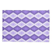 Violett-Diamantmuster Kissenbezug (Rückseite)