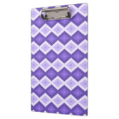 Violett-Diamantmuster Klemmbrett (Links)