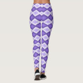Violett-Diamantmuster Leggings (Rückseite)