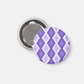 Violett-Diamantmuster Magnet (Vorderseite/Rückseite)