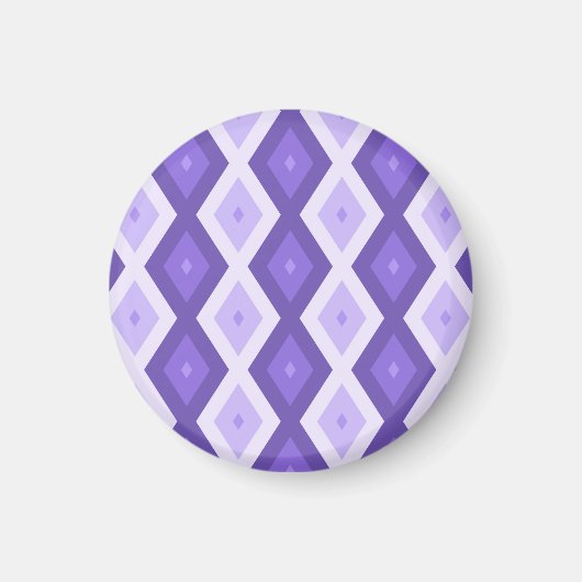 Violett-Diamantmuster Magnet (Vorne)