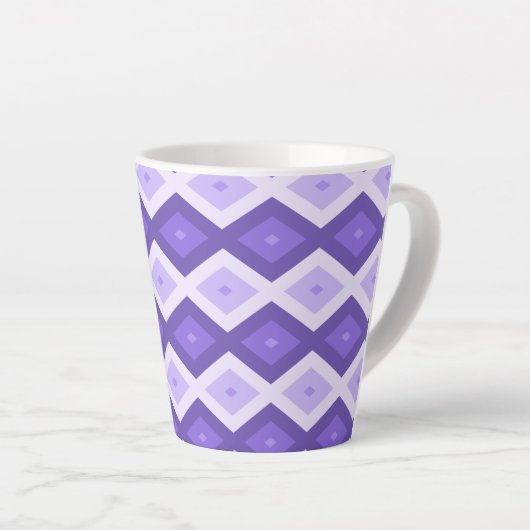 Violett-Diamantmuster Milchtasse (Rechte Ecke)