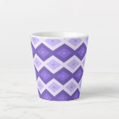 Violett-Diamantmuster Milchtasse (Vorderseite)