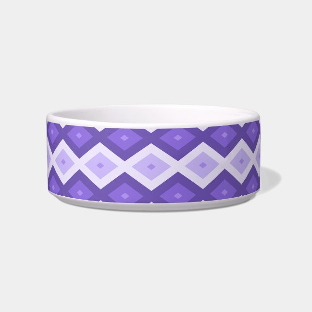Violett-Diamantmuster Napf (Vorderseite)