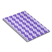 Violett-Diamantmuster Notizblock (Rechte Seite)