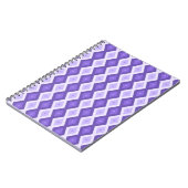 Violett-Diamantmuster Notizblock (Linke Seite)