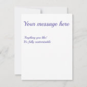 Violett-Diamantmuster RSVP Karte (Rückseite)