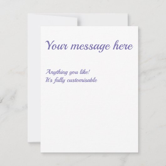 Violett-Diamantmuster RSVP Karte (Rückseite)