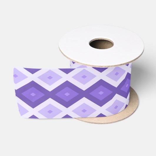 Violett-Diamantmuster Satinband (Spule)