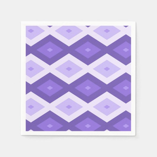 Violett-Diamantmuster Serviette (Vorderseite)