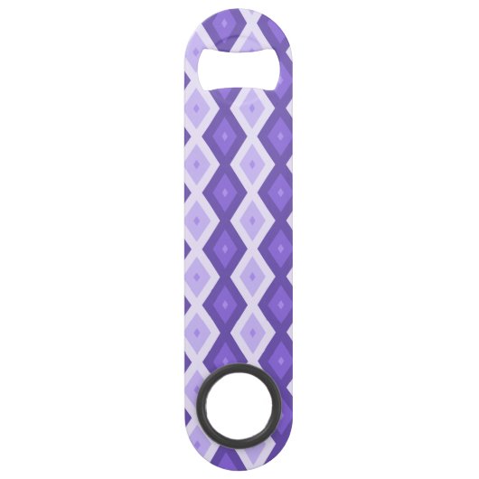Violett-Diamantmuster Speed Flaschenöffner (Vorderseite)