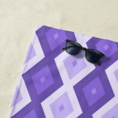 Violett-Diamantmuster Strandtuch (Beispiel)
