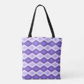 Violett-Diamantmuster Tasche (Rückseite)