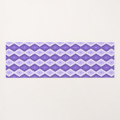 Violett-Diamantmuster Yogamatte (Rückseite (Horizontal))