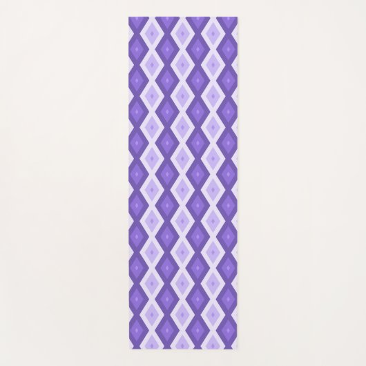Violett-Diamantmuster Yogamatte (Vorderseite)