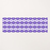 Violett-Diamantmuster Yogamatte (Vorderseite (Horizontal))