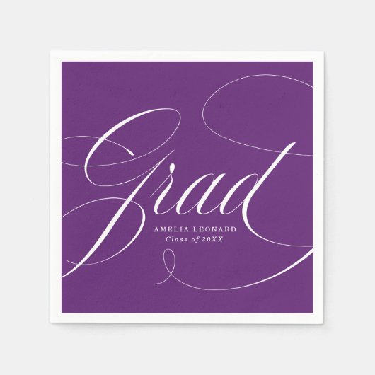 Violett | Eloquence Abschluss Serviette (Vorderseite)