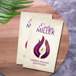 Violett-Flamme - Lila Flamme-Visitenkarte Visitenkarte