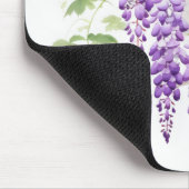 Violett florale Natur Mousepad (Ecke)