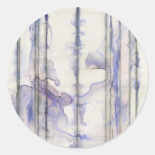 Violett-freie Ausdrucksfarbe Runder Aufkleber (Vorderseite)