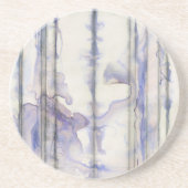 Violett-freie Ausdrucksfarbe Sandstein Untersetzer (Vorne)