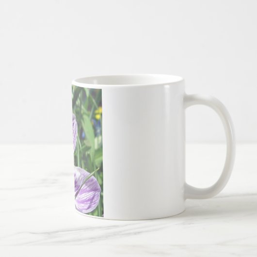 Violett-Frühlingscrocus Kaffeetasse (Rechts)