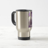 Violett-Frühlingscrocus Reisebecher (Vorderseite Links)