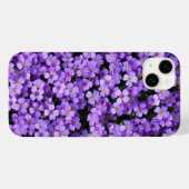 Violett Frühlingsviolette Blumen Case-Mate iPhone Hülle (Rückseite (Horizontal))