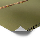 Violett-grünes Siloposter Poster (Ecke)