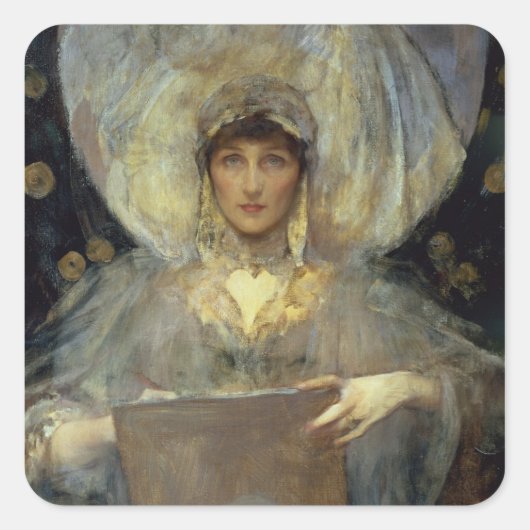 Violett, Herzogin von Rutland Quadratischer Aufkleber (Vorderseite)