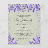 Violett-Hochzeitsfeier mit Lavendel (Vorderseite)