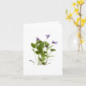 Violett Karte (Gelbe Blume)