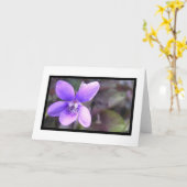 Violett Karte (Gelbe Blume)